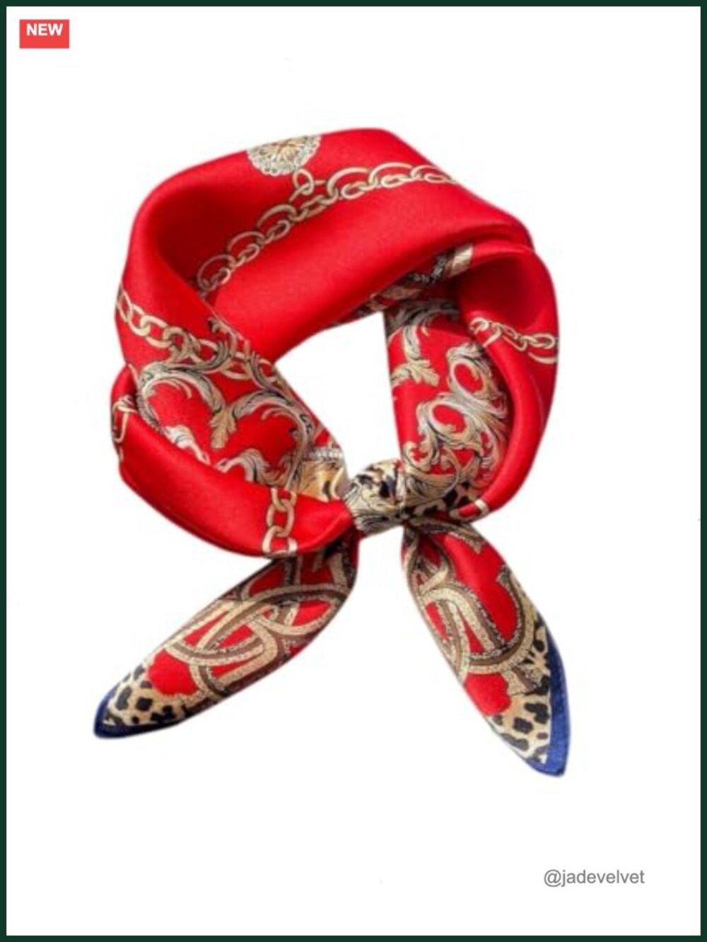 100% Mulberry Silk Small Square Scarf - 21x21 Neck Scarf for Women & Men